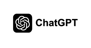 GEO Ranq AI Black ChatGPT logo icon next to the text "ChatGPT" on a light gray background. SEO Services